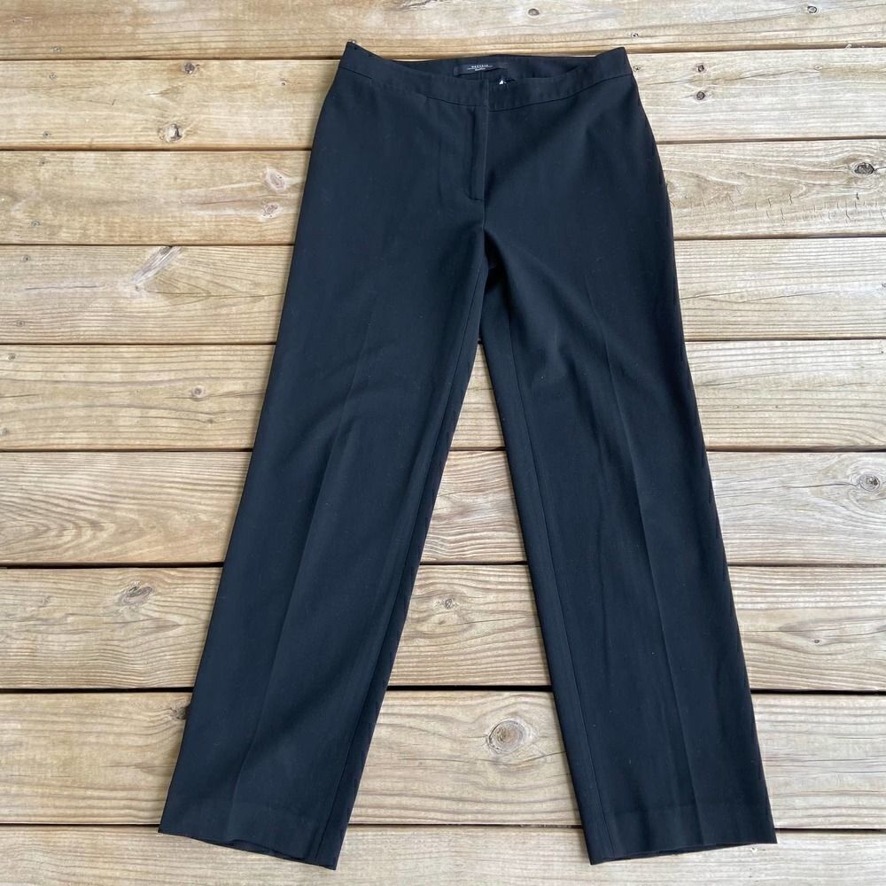 Weekend MaxMara Black Trouser Dress Pants Size 10